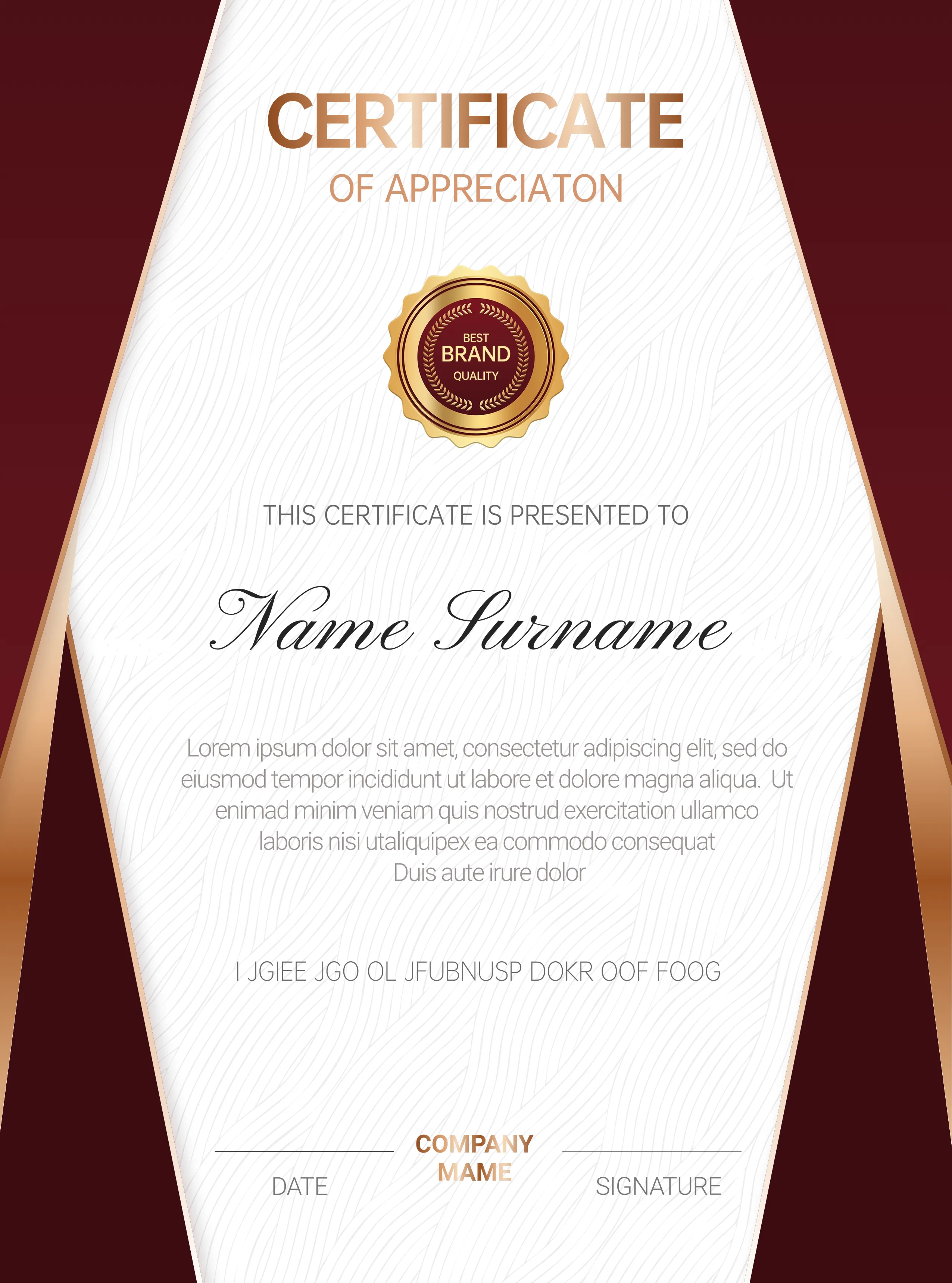 学校プログラム向け参加証明書テンプレート