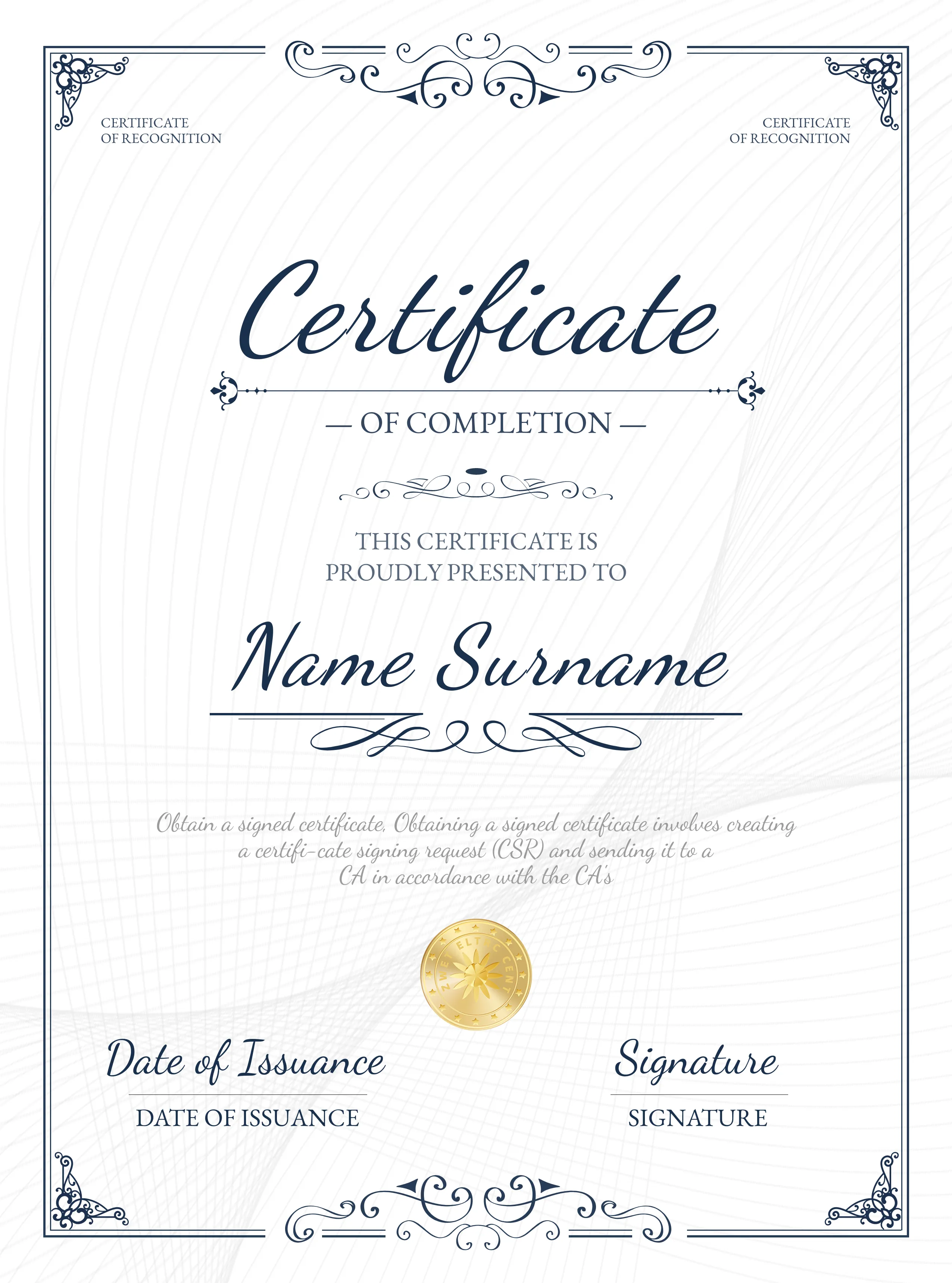 Membership certificate