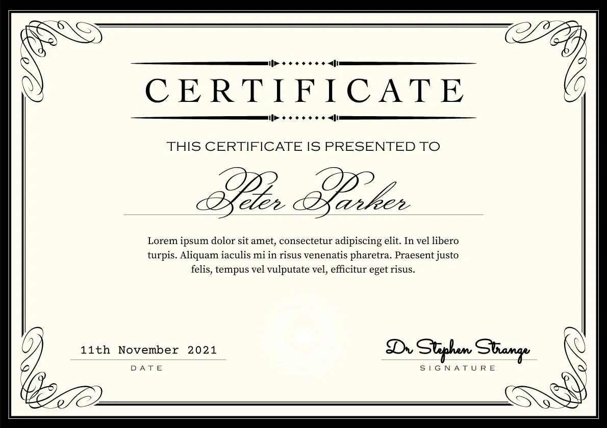 Certificate export options