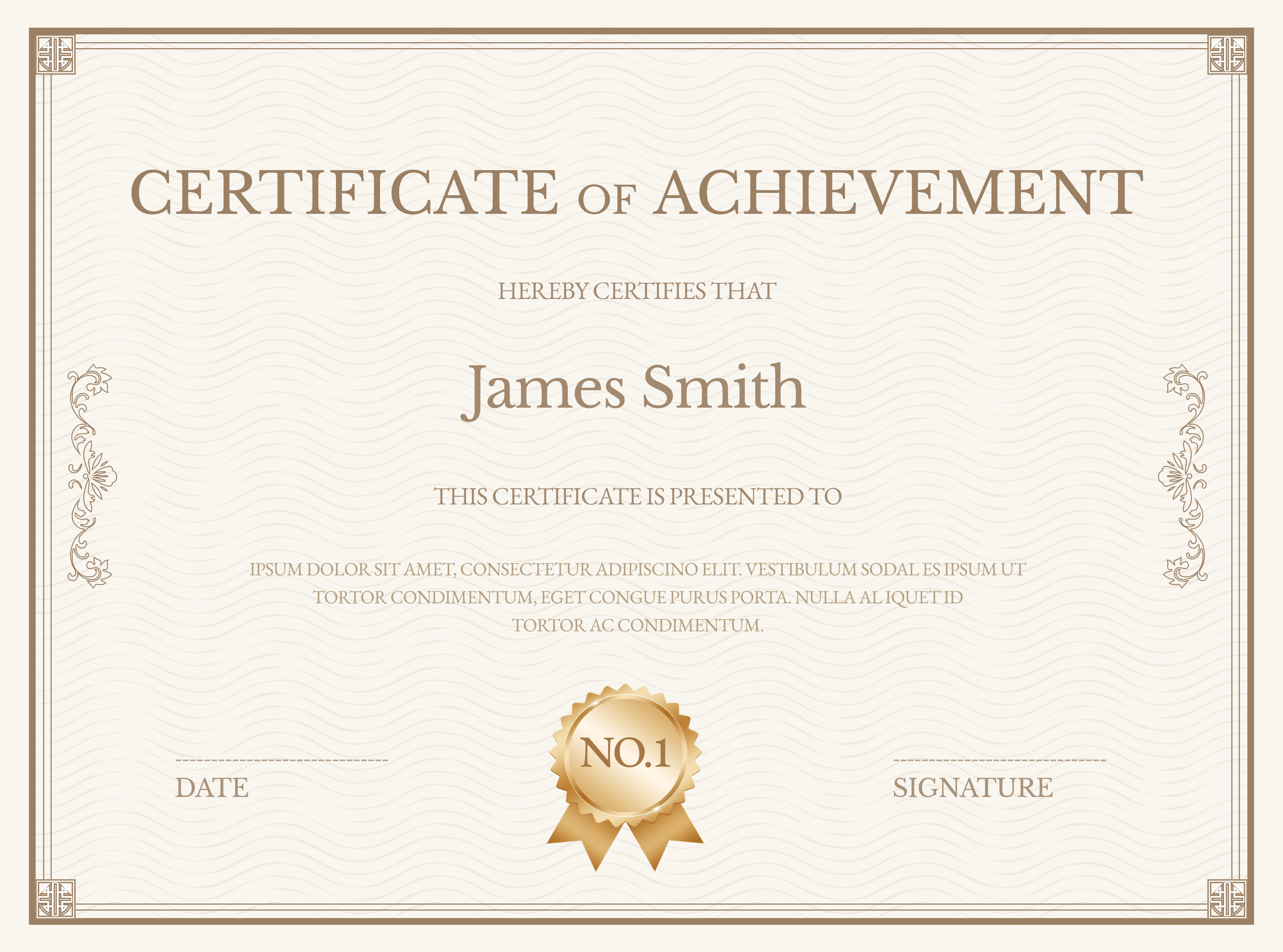 Distinguished Achievement Certificate