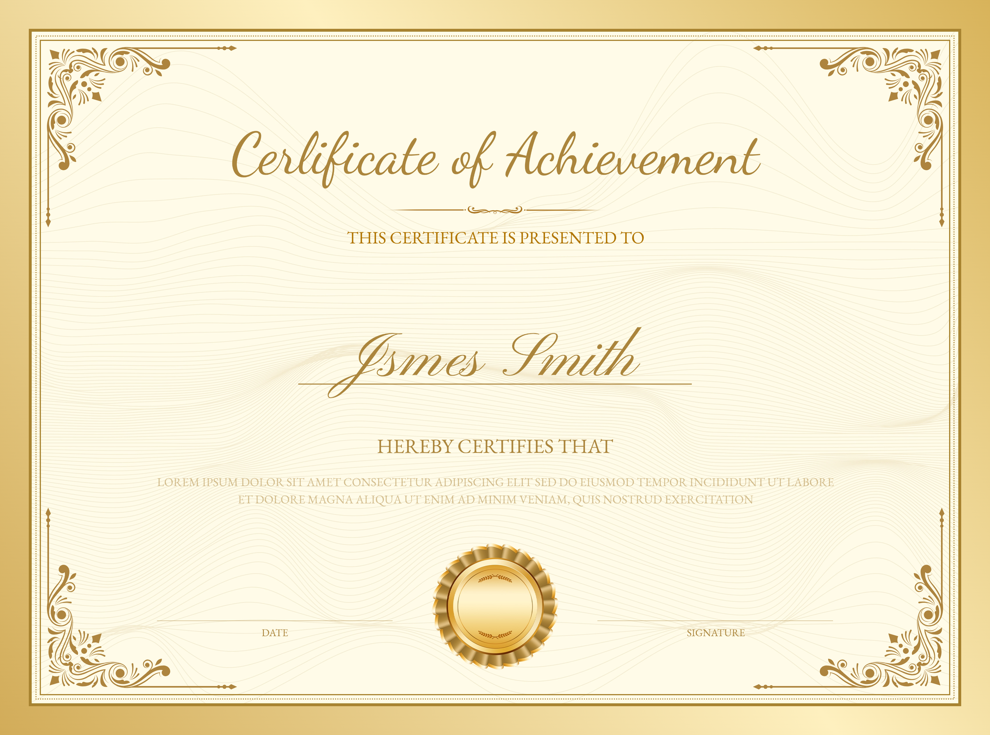 Creative Achievement Certificate